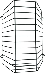Râtelier latéral à foin pour lapins, grand 40 × 35 × 13 cm
