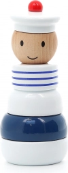 Wooden Stacking Tower in the Shape of a Sailor