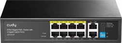 Switch PoE+ gigabit 8× RJ45 avec 2× uplinks gigabit, 120 W