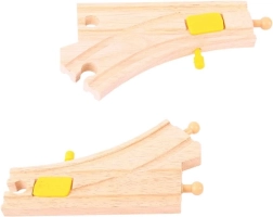Holzweiche für Eisenbahnsysteme Bigjigs Rail 2 St.