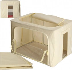 Textile wardrobe organizer with frame, 100 l