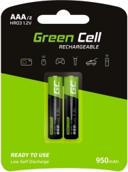 Rechargeable batteries 2x AAA HR03 950mAh