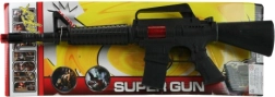 Kids’ submachine gun – black plastic machine gun 43 cm