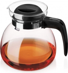 Glass coffee and tea pitcher 2.3 L with lid
