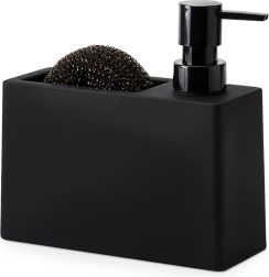 Distributeur de liquide vaisselle avec porte-éponge et éponge 320 ml - 1 pièce