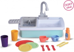 Children's kitchen sink with running water and accessories 40 cm