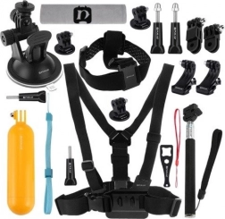 Puluz set de 20 accessoires pour caméras d’action (compatible avec DJI OSMO ACTION et INSTA360)
