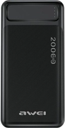 Power Bank 20000 mAh P6K with Display and 2× USB-A