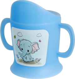 Baby cup with spout 150 ml SUN, plastic, assorted colors