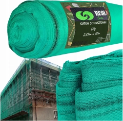 Schutznetz für Gerüste grün 2,57 × 10 m