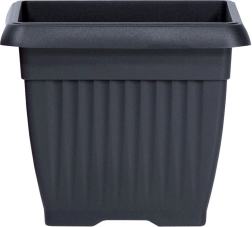 Pot de fleurs Terra carré 24 cm anthracite