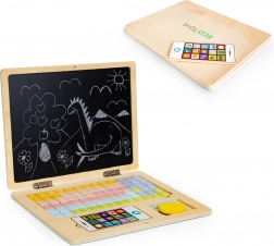 Holziger Lern-Laptop mit Magnettafel ECO TOYS