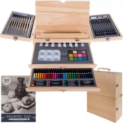 Mallette de peinture avec chevalet, set de 83 pièces MAALEO