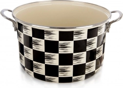 Enamelled Pot Checkered 26 cm, 6.5 l