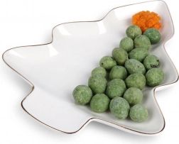 Porzellanteller in Tannenbaumform 20 × 16,5 cm