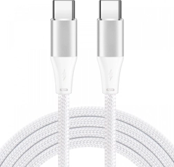 USB‑C cable 2 m white, 60 W, PD 3.0 and QC 4.0+