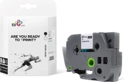 Band für Brother-Beschriftungsgeräte Schwarz auf Weiß 24 mm x 8 m