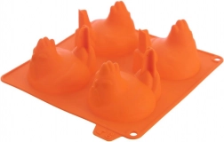 Silicone Mold for Cookies and Pralines – Chicks, Orange