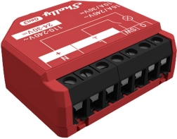 Shelly smart relay module with energy metering, Wi‑Fi and Bluetooth
