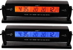 Automobielthermometer 3-in-1 met klok en voltmeter
