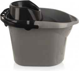 Seau à serpillière gris 12 l avec essoreur