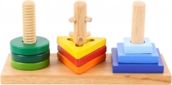 Wooden educational shape sorter Bigjigs Toys – stack and twist