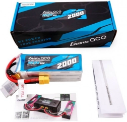 Gens Ace high-voltage LiPo battery 2000 mAh 22.8 V 60C 6S with XT60 connector