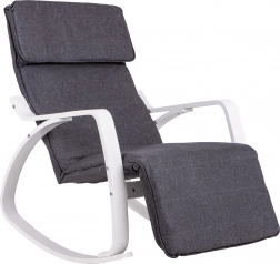 Schaukelstuhl mit verstellbarer Fußstütze von ModernHome