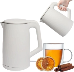 Travel wireless electric kettle 1.8 L 1500 W with swivel base – white