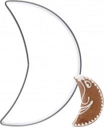 Stainless Steel Moon Cookie Cutter 6 cm