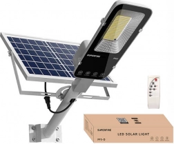 Solare Straßenlampe Superfire mit Fernbedienung, 1400 lm, 20000 mAh, IP65