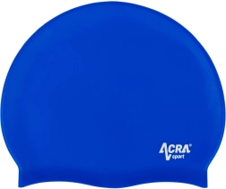 Silikon-Schwimmkappe ACRA blau