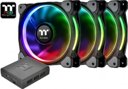 Thermaltake Riing 12 RGB Plus TT Premium Edition, set van 3× 120mm ventilatoren