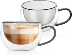 Dubbelwandige thermoglazen voor koffie en thee DOUBLE 300 ml, 2 stuks