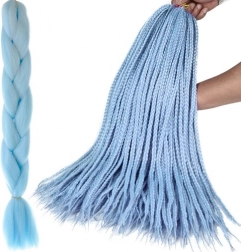 Synthetische Zöpfe – Haarteile – Blau