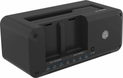 Docking & CloneStation Stand IB-2924MSCL-C31 for Cloning 1x 2.5"/3.5" to 1x M.2 NVMe