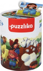Puzzlika Jeans Production – educational story puzzle for children, 15 pieces