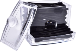 Distributeur élégant et transparent en acrylique pour cotons-tiges