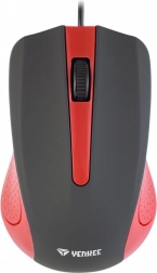Yenkee Wired Mouse with USB Connection, 3 Buttons, Rubber Coated Surface