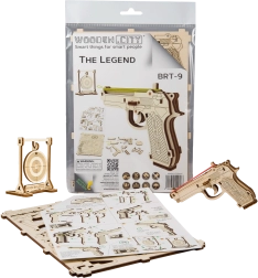 Puzzle 3D en bois pistolet Legend BRT‑19 WOODEN CITY (31 pièces)