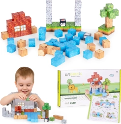 Jeu de construction magnétique cubes 87 pcs