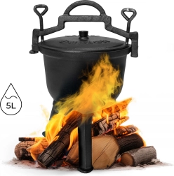 Cast Iron Pot 5L for Campfire MultiGarden