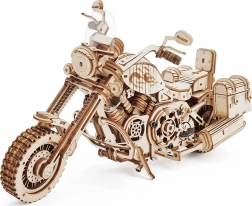 RoboTime Maquette mécanique 3D en bois – moto cruiser