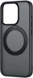 Magnetische Hülle mit Ständer und Glas für iPhone 15 Pro – Baseus SkyRing (schwarz)
