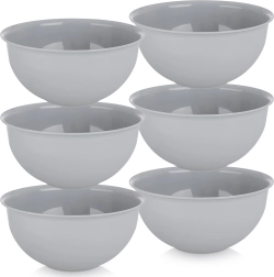 Kunststoffschalen Sandy 13 cm, 500 ml, grau, Set 6 Stk.