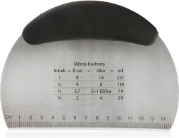 Stalen banketbakkersschraper en deegsnijder 16 cm