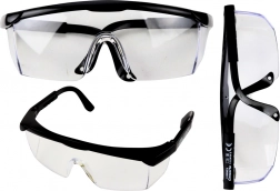 Schutzbrille mit verstellbaren Bügeln schwarz