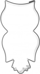 Metal owl cookie cutter 7 cm
