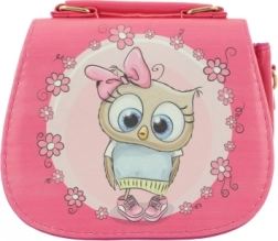 Pink kids’ handbag with a little owl