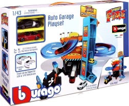 Bburago Downhill Car Garage with Ramp and Elevator 1:43